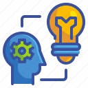 brainstorm, bulb, businss, creativity, head, idea, think