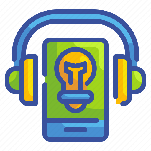 Bulb, business, gadget, headphone, idea, phone, technology icon - Download on Iconfinder