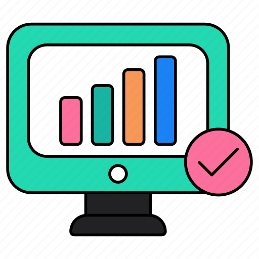 Online data analytics, online infographic, online statistics, bar chart, bar graph icon - Download on Iconfinder