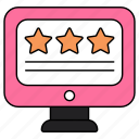 online ratings, online reviews, online ranking, online feedback, customer response