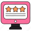 online ratings, online reviews, online ranking, online feedback, customer response 