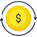 coin, currency, dollar, exchange, money