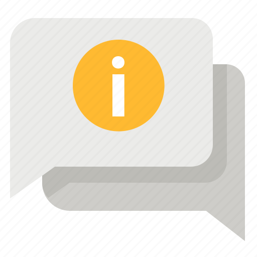 Dialog, info, information, speech bubbles icon - Download on Iconfinder