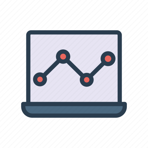 Computer, device, graph, laptop, analytics icon - Download on Iconfinder