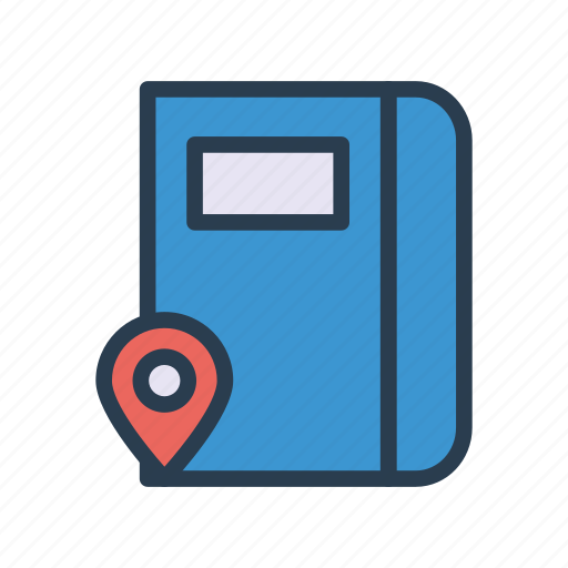 Book, location, map, pointer, reading icon - Download on Iconfinder