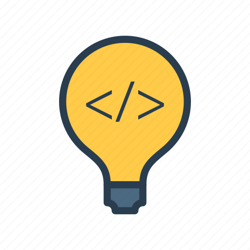 Bulb, coding, light, programming, source icon - Download on Iconfinder