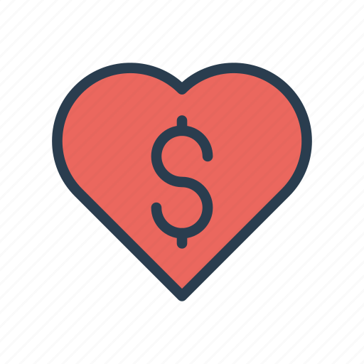 Currency, dollar, favorite, heart, money icon - Download on Iconfinder