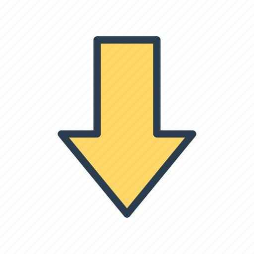 Arrow, chevron, direction, down, pointer icon - Download on Iconfinder