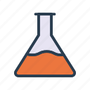experiment, flask, lab, science, test