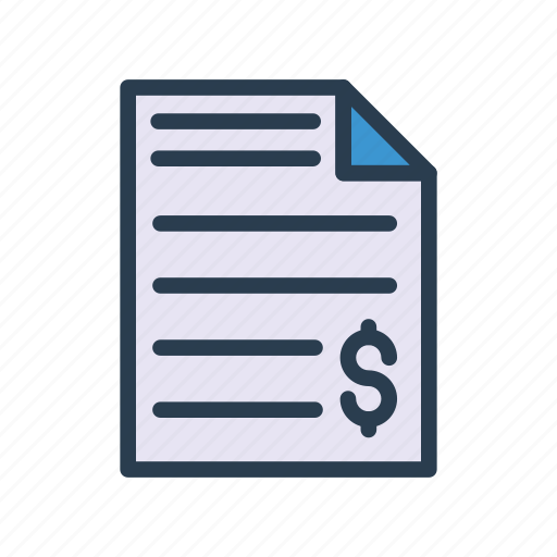 Bill, document, file, invoice, receipt icon - Download on Iconfinder