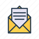 document, letter, mail, message, open