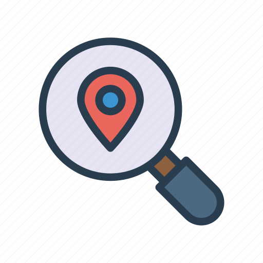 Location, magnifier, map, position, search icon - Download on Iconfinder
