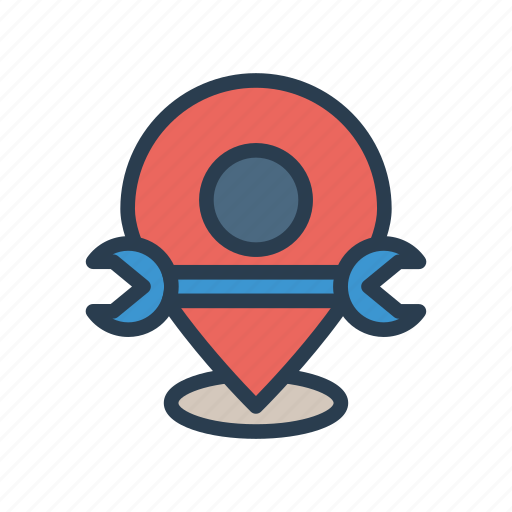 Location, map, position, setting, wrench icon - Download on Iconfinder