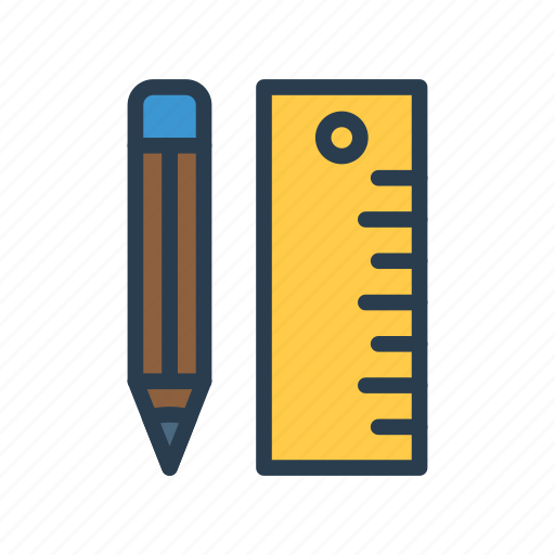 Design, geometry, pencil, ruler, stationary icon - Download on Iconfinder