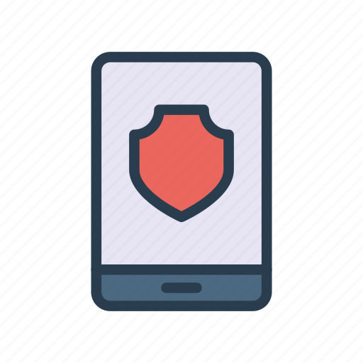 Mobile, phone, protection, secure, shield icon - Download on Iconfinder