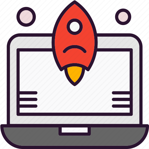 Device, laptop, rocket, technology icon - Download on Iconfinder