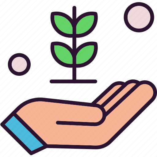 Flower, hand, nature, plant icon - Download on Iconfinder