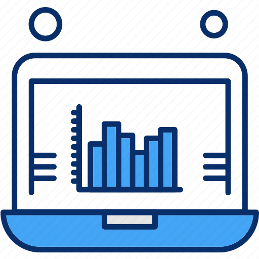 Analytics, chart, laptop, statistics icon - Download on Iconfinder