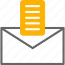 message, document, envelope, latter