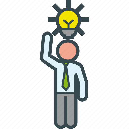 Bulb, business, clever, good, idea, man icon - Download on Iconfinder