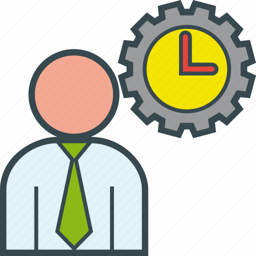 Business, clock, man, time, work, working icon - Download on Iconfinder