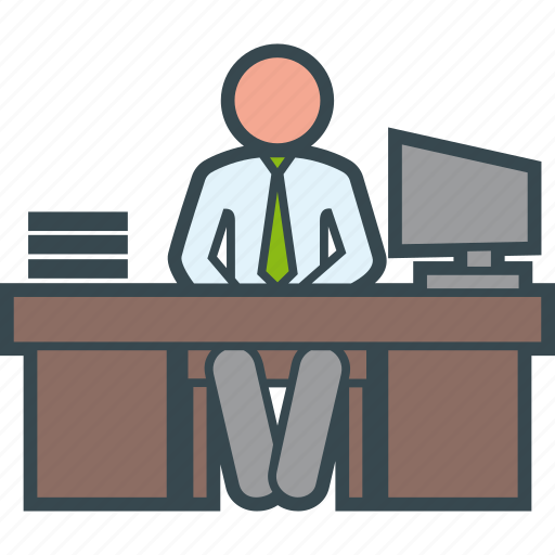Business, ceo, desktop, office, working icon - Download on Iconfinder