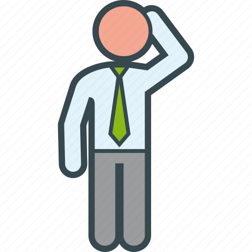 Business, dubious, hesitant, man, undecided icon - Download on Iconfinder