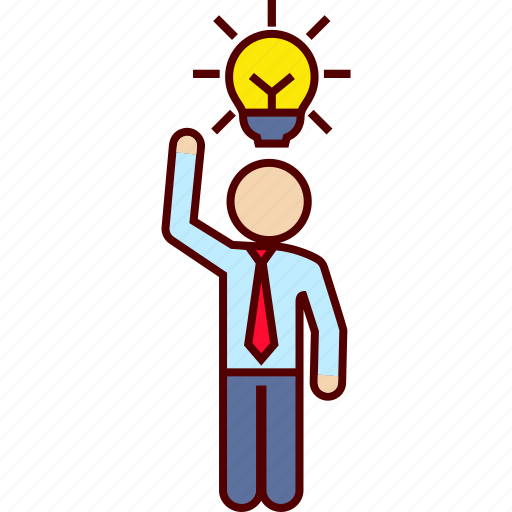 Bulb, business, clever, good, idea, man icon - Download on Iconfinder