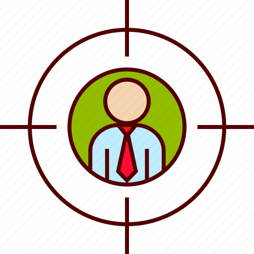 Aim, businessman, crossair, headhunter, recruitment, target icon - Download on Iconfinder