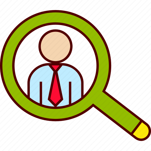 Businessman, find, headhunter, magnifier, recruitment, search icon - Download on Iconfinder