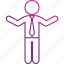 arms, business, man, open, standing, wide 