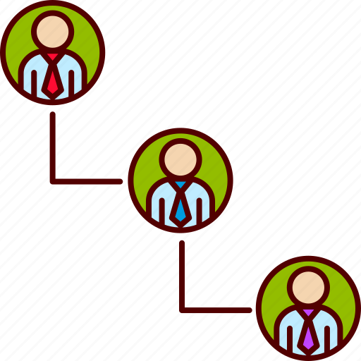 Business, chain, command, hierarchy, management, people, team icon - Download on Iconfinder