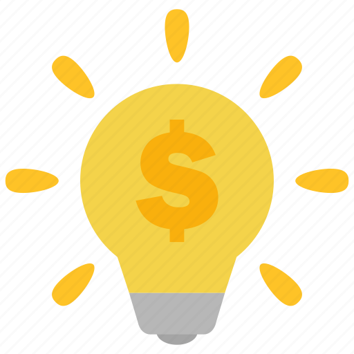 Idea, bulb, dollar, lamp, light, money, smart icon - Download on Iconfinder