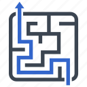 labyrinth, maze, planning, solution, strategy, way