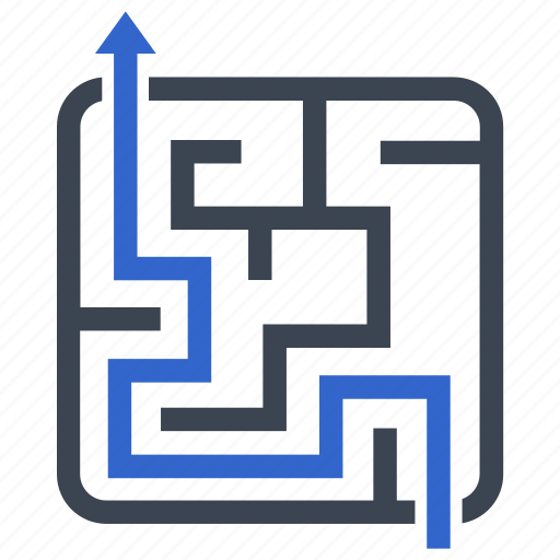 Labyrinth, maze, planning, solution, strategy, way icon - Download on Iconfinder