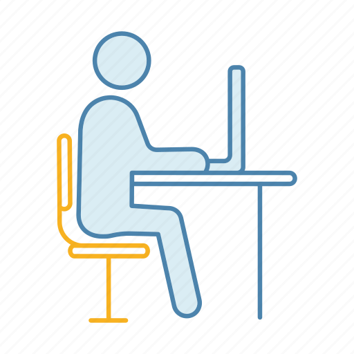 Computer, employee, job, office, person, work, workplace icon - Download on Iconfinder