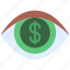 vision, eye, view, visualise, money 