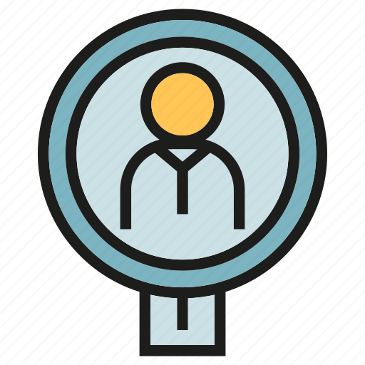 Business, human resource, magnifier, people, recruitment, search, worker icon - Download on Iconfinder