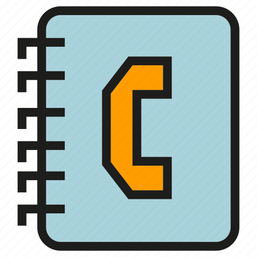 Communication, contact book, notebook, phone icon - Download on Iconfinder
