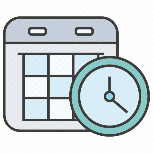 Calendar, clock, date, plan, schedule, table, time icon - Download on Iconfinder