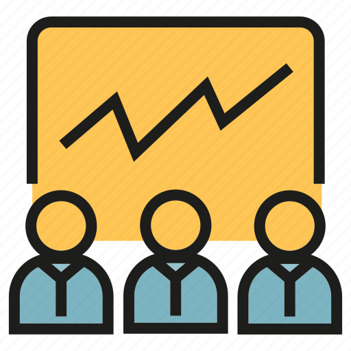 Chart, graph, monitoring, office, people, stock market, training icon - Download on Iconfinder