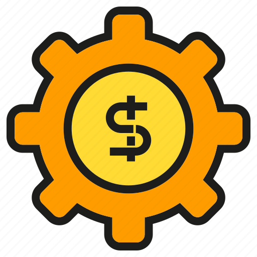 Cog, finance, gear, money icon - Download on Iconfinder