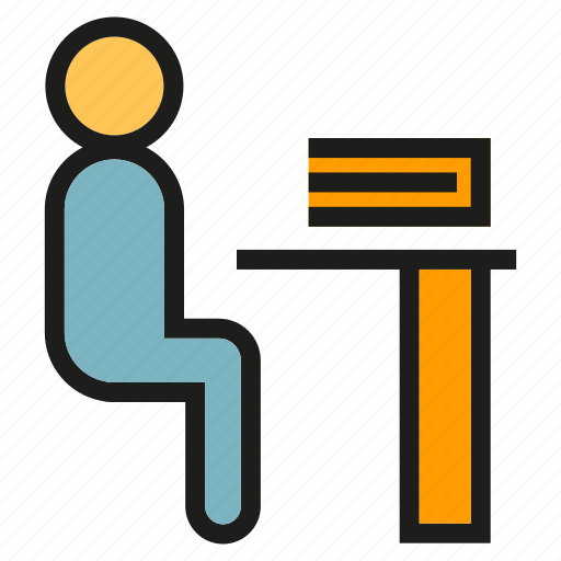 People, sitting, student, worket icon - Download on Iconfinder