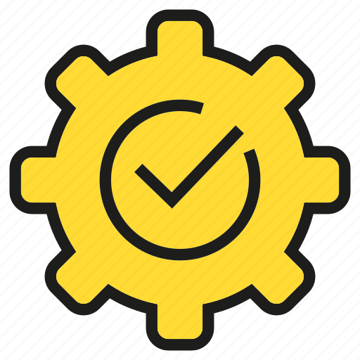 Check, cog, gear, tick icon - Download on Iconfinder