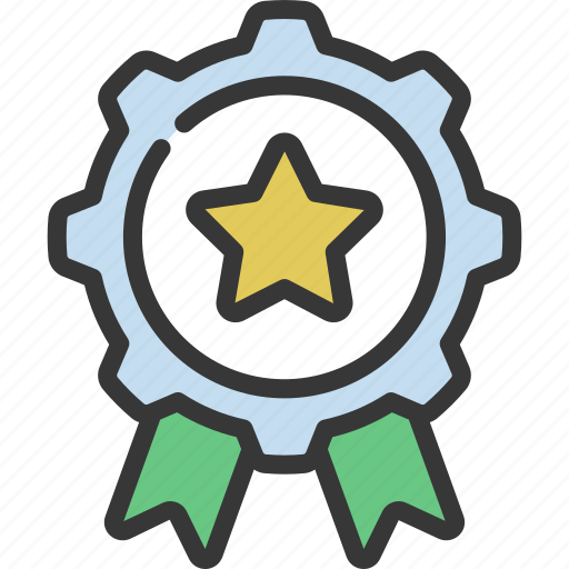 Award, management, reward, medal, cog icon - Download on Iconfinder