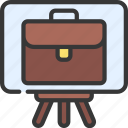 business, training, seminar, whiteboard, briefcase