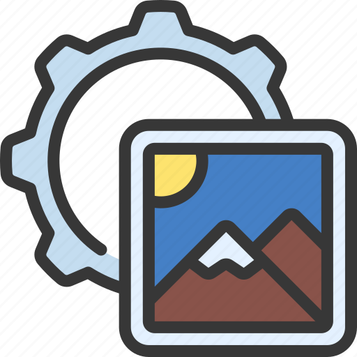 Content, management, cms, cog, gear icon - Download on Iconfinder