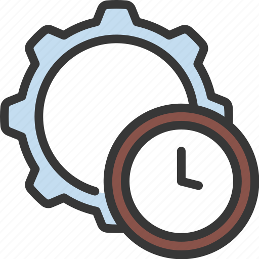 Time, management, cog, gear, timer icon - Download on Iconfinder