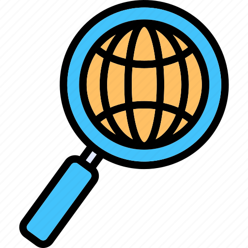 Browser search, find internet, magnifier with global, search, internet solution, global solution, global search icon - Download on Iconfinder