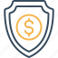 secure bank, dollar shield, insurance shield, money shield, protected shield 
